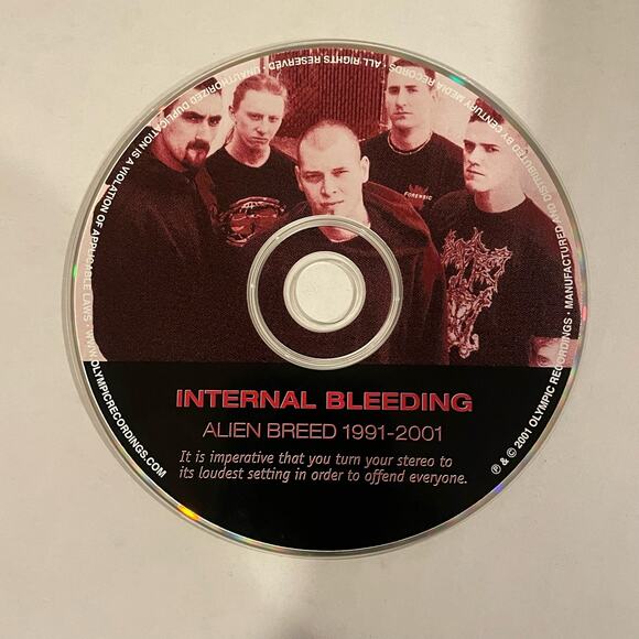 Internal Bleeding - Alien Breed CD Promo rare death metal - Picture 3 of 3